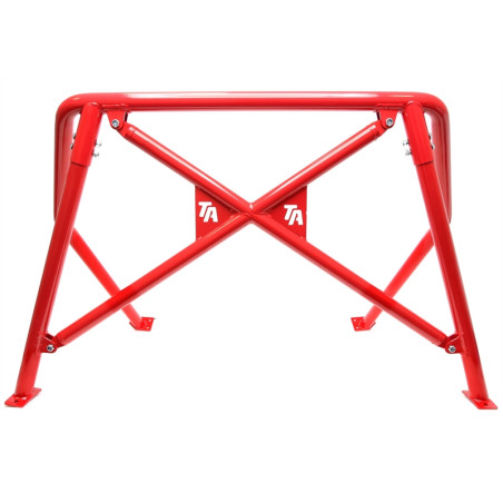 roll bar rossa con logo per VW Golf I  17 (Cod. T-EVORBG1R-1)
