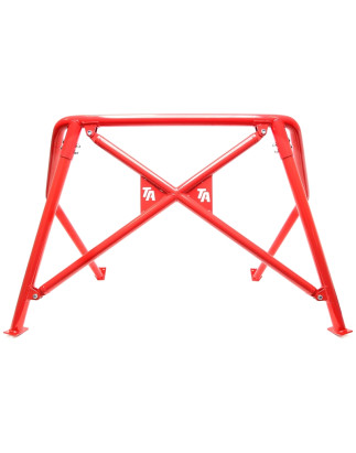 roll bar rossa con logo per VW Golf II  19E (Cod. T-EVORBG2R-1)