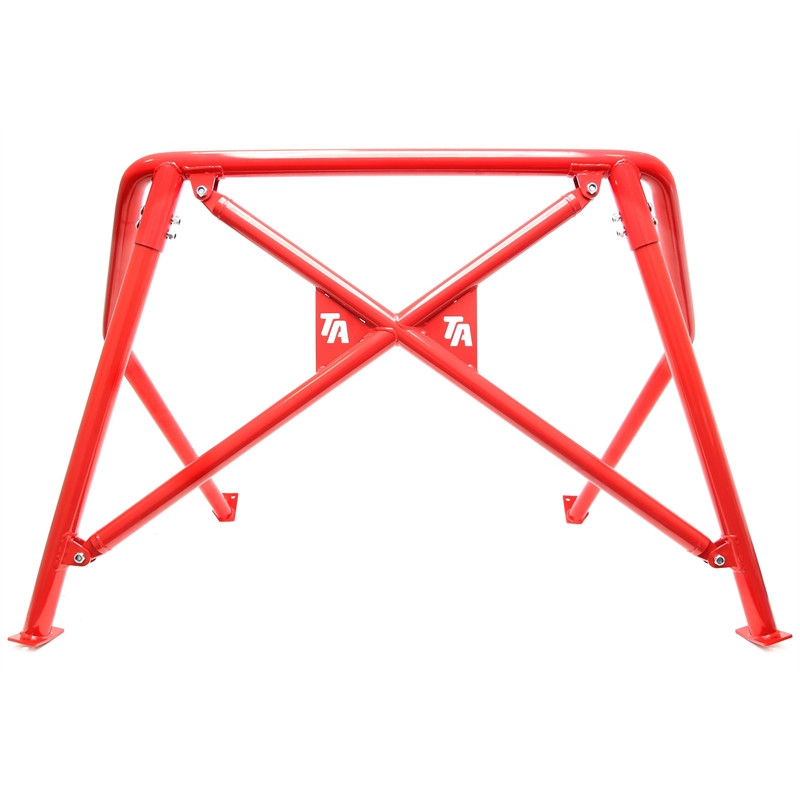 roll bar rossa con logo per VW Golf II  19E (Cod. T-EVORBG2R-1)