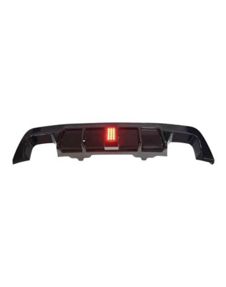 Diffusore Posteriore BMW E60 look M Performance Nero lucido Luce freno a led (Cod. E-TCB6381)