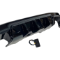 Diffusore Posteriore BMW E60 look M Performance Nero lucido Luce freno a led (Cod. E-TCB6381)