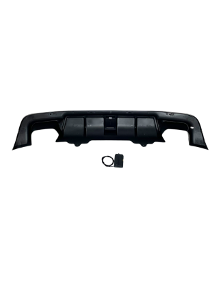 Diffusore Posteriore BMW E60 look M Performance Nero lucido Luce freno a led (Cod. E-TCB6381)