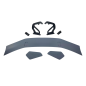 Spoiler Porsche Cayman 718 2017-2023 Look GT4RS (Cod. E-SPPO28)
