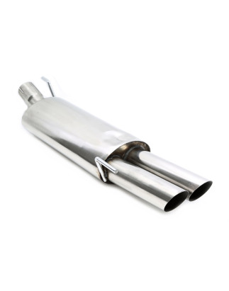 silenziatore sportivo 2x76mm from racing exhaust system RSG3E276SC VW Golf III, Golf III+IV Cabrio (