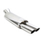 silenziatore sportivo 2x76mm from racing exhaust system RSG3E276SC VW Golf III, Golf III+IV Cabrio (