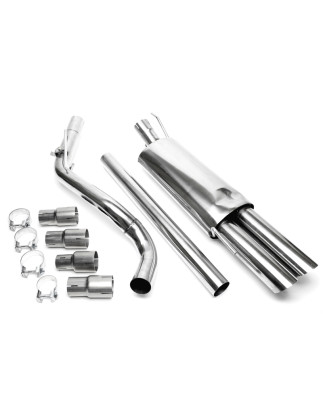 sistema di scarico sportivo 2x76mm per VW Golf III, Golf III+IV Cabrio (Cod. T-RSG3E276SC)