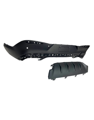 Diffusore Posteriore Mercedes C254 GLC 2023+ Coupe look AMG GLC63 Black (Cod. E-TCM39681)
