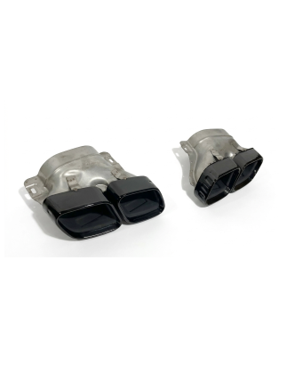 Terminali Di Uscita Di Scarico Mercedes W206 Black (Cod. E-SIL0147)