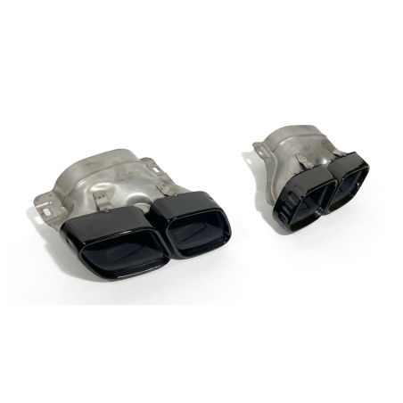 Terminali Di Uscita Di Scarico Mercedes W206 Black (Cod. E-SIL0147)