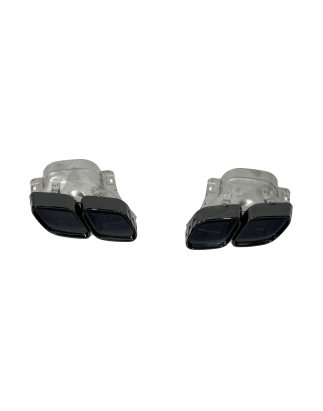 Terminali Di Uscita Di Scarico Mercedes W206 Black (Cod. E-SIL0147)