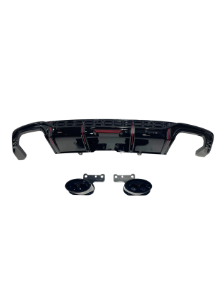 Diffusore Posteriore Audi A5 2017-2019 Look RS5 (Cod. E-TCA0350)