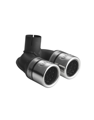 Terminale di scarico SMART Fortwo - diametro 2xØ60mm (Cod. U-smart_2x60)