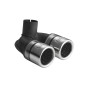 Terminale di scarico SMART Fortwo - diametro 2xØ60mm (Cod. U-smart_2x60)