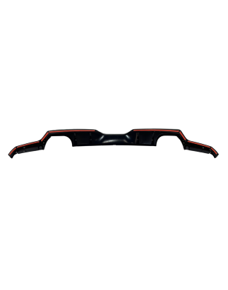 Diffusore Posteriori Toyota Yaris 2021 Look GR 2 Uscite doppio (Cod. E-TCT0072)