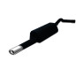Scarico sportivo Audi A4 typ B5 (1994-2001) - ovale 95×65 (Cod. U-101-102/10)