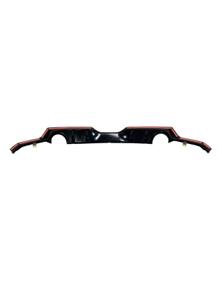 Diffusore Posteriori Toyota Yaris 2021 Look GR 2 uscite semplici (Cod. E-TCT0073)