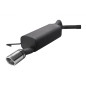 Scarico sportivo Audi TT typ 8N (1998-2006) - rotondo Ø90 (Cod. U-101-107/90rs)