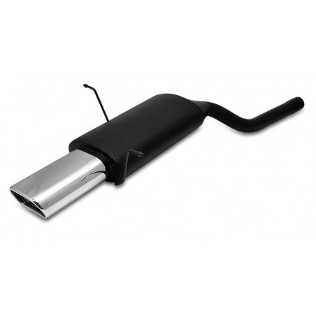 Scarico sportivo Bmw E46 6 cyl tubo singolo ingresso (1998-2005) - ovale 145×75 (Cod. U-102-114/21-