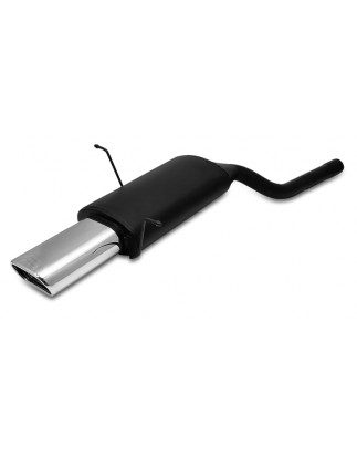 Scarico sportivo Bmw E46 6 cyl tubo singolo ingresso (1998-2005) - ovale 145×75 (Cod. U-102-114/21-