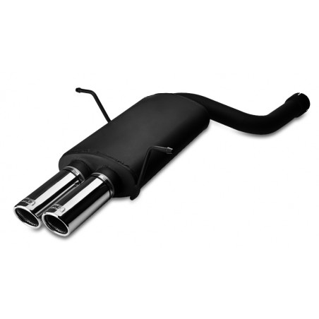 Scarico sportivo Bmw E46 6 cyl tubo singolo ingresso (1998-2005) - rotondo Ø70 (Cod. U-102-214/70rs