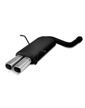 Scarico sportivo Bmw E46 6 cyl tubo singolo ingresso (1998-2005) - rettangolare 80×65 (Cod. U-102-2