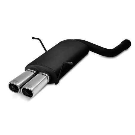 Scarico sportivo Bmw E46 6 cyl tubo singolo ingresso (1998-2005) - rettangolare 80×65 (Cod. U-102-2