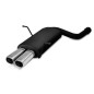 Scarico sportivo Bmw E46 6 cyl tubo singolo ingresso (1998-2005) - rettangolare 80×65 (Cod. U-102-2