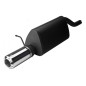 Scarico sportivo Dacia Logan (2005-2012) - rotondo Ø80 (Cod. U-131-101)