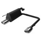 Scarico sportivo Fiat Grande Punto (2005-2009) - rotondo Ø80 (Cod. U-107-311)