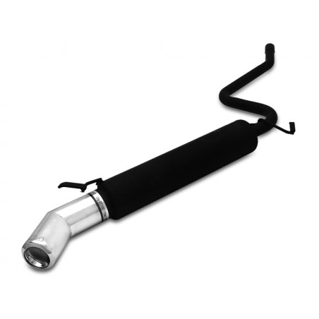 Scarico sportivo Fiat Seicento (1998-2010) - rotondo Ø80 (Cod. U-107-106/07-2)