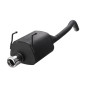 Scarico sportivo Fiat Panda (2003-2012) - rotondo Ø80 (Cod. U-107-113)