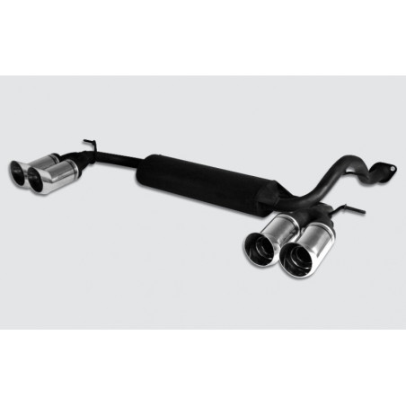 Scarico sportivo Honda CRX (1987-1992) - ovale 95×65 (Cod. U-W2MS110-404)