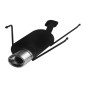 Scarico sportivo Nissan Almera typ N15 (1995-2000) - ovale 120×80 (Cod. U-119-101/26)