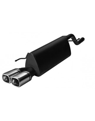 Scarico sportivo Opel Corsa D (2006-2014) - rettangolare 80×65 (Cod. U-120/226/12-1)