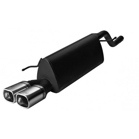 Scarico sportivo Opel Corsa D (2006-2014) - rettangolare 80×65 (Cod. U-120/226/12-1)