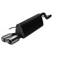 Scarico sportivo Opel Corsa D (2006-2014) - rettangolare 80×65 (Cod. U-120/226/12-1)