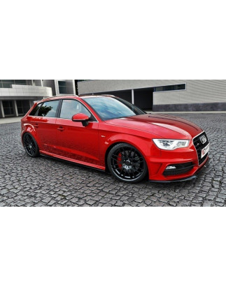 Diffusori minigonne V.1 Audi S3 / A3 S-Line Sportback 8V / 8V Facelift (Cod. M-AU-S3-3-SD1G)