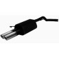 Scarico sportivo Seat Leon (1999-2005) - rotondo Ø70 (Cod. U-124-205/70rs)