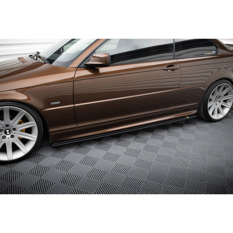 Diffusori minigonne V.1 for BMW 3 E46 MPACK COUPE (Cod. M-BM-3-46-C-MPACK-SD1G)