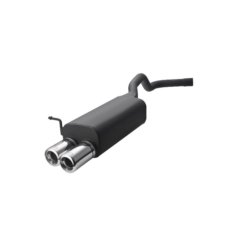 Scarico sportivo Skoda Fabia II HATCHBACK (2006-2010) - ovale 145×75 (Cod. U-J0l3125-211)