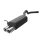 Scarico sportivo Skoda Fabia II HATCHBACK (2006-2010) - ovale 145×75 (Cod. U-J0l3125-211)