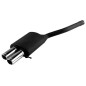 Scarico sportivo Skoda Octavia II RS  (2006-2013) - rotondo Ø70 (Cod. U-125-210/70rs)