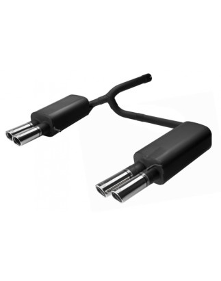 Scarico sportivo Skoda Octavia II RS  (2006-2013) - rotondo Ø70 (Cod. U-125-410)