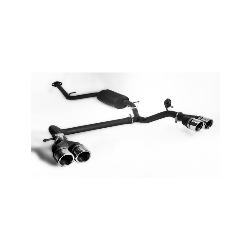 Scarico sportivo Toyota IQ (2009-2015) - rotondo Ø70 (Cod. U-128-409/70rs) Scarico sportivo Toyota IQ (2009-2015) - rotondo Ø70 (Cod. U-128-409/70rs)