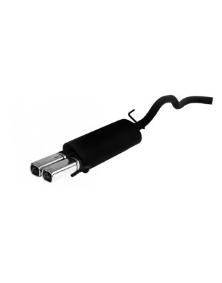 Scarico sportivo Volkswagen Polo typ 6N (1995-2001) - rettangolare 80×65 (Cod. U-129-205/12-1)