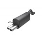 Scarico sportivo Alfa Romeo MITO (2008-2016) - rotondo Ø70 (Cod. U-100-206/70rs)
