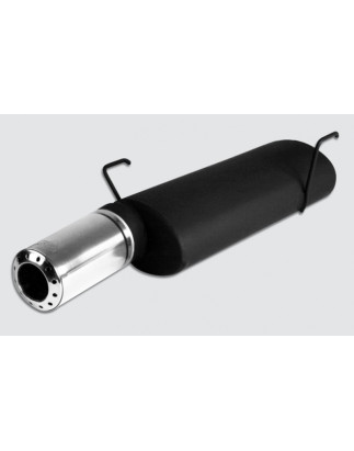 Scarico sportivo Peugeot 206 (2003-2008) - rotondo Ø100 (Cod. U-QVAc121-102)