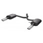 Scarico sportivo Audi A4 typ B7 /8E,8F (2005-2008) - ovale 120×80 (Cod. U-101-309-27)