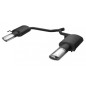 Scarico sportivo Opel Insignia 4x4 Station wagon (2008-2012) - ovale 120×80 (Cod. U-XstT120-343)