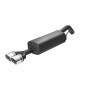 Scarico sportivo Peugeot RCZ (2010-2015) - rotondo Ø90 (Cod. U-121-217/90rs_)